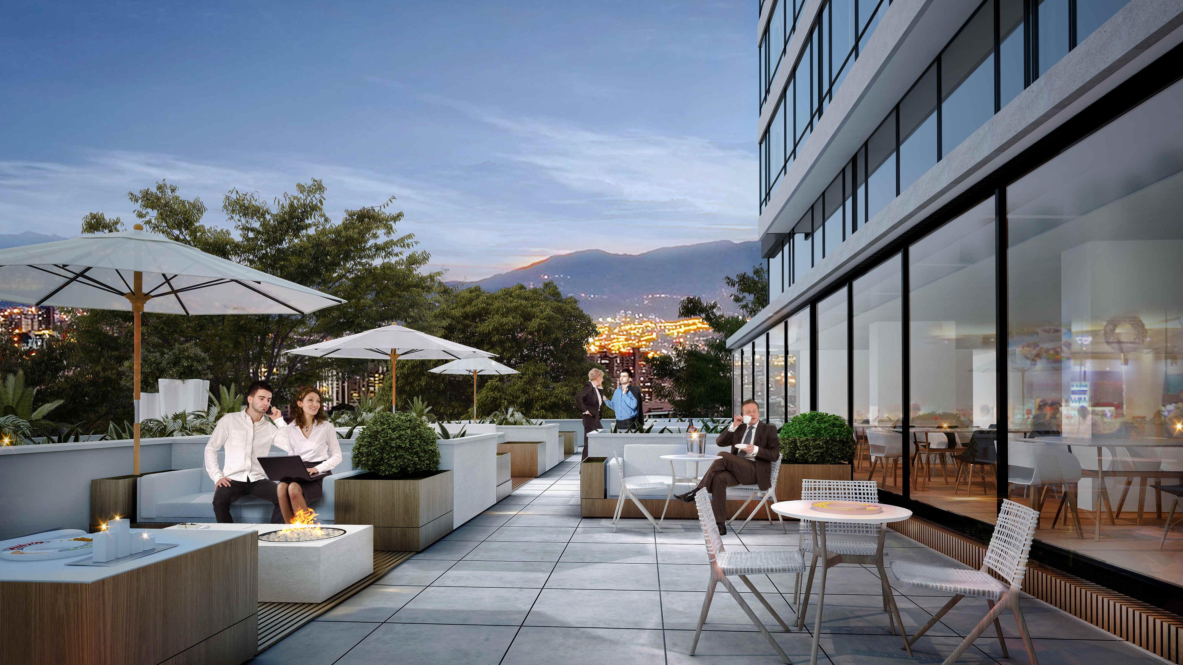 Hotel York Luxury Suites Medellin By Preferred Exterior foto The rooftop terrace